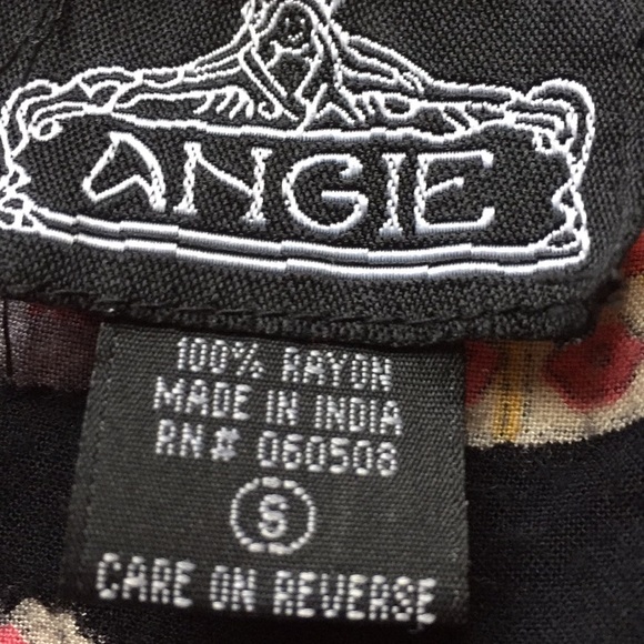 Angie V-neck ornate shirt tunic/Elastic waist band - Picture 4 of 7